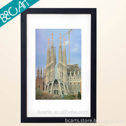 Beautiful castle paper decor architecture photo print modern wall picture